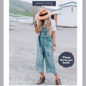 Three Birds Next Boho Overalls